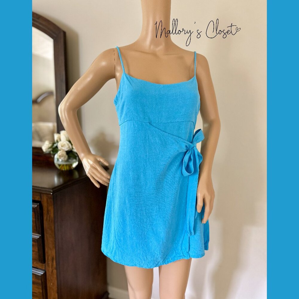 Sutton Blue Wrap Romper